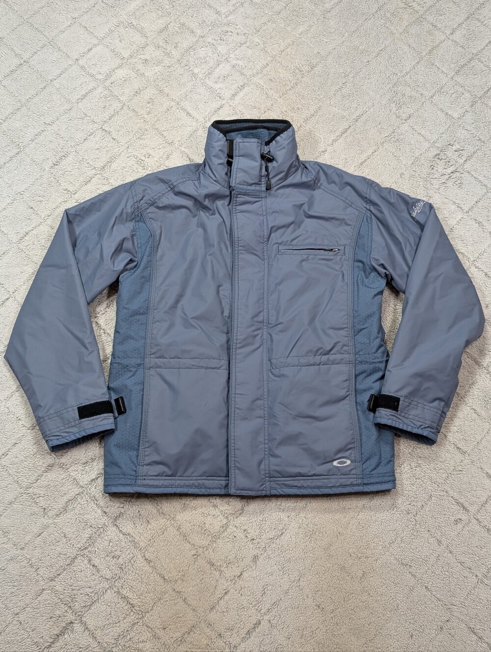 Vintage Oakley Jacket Womens M Blue Software Ski Snow Techwear Full Zip